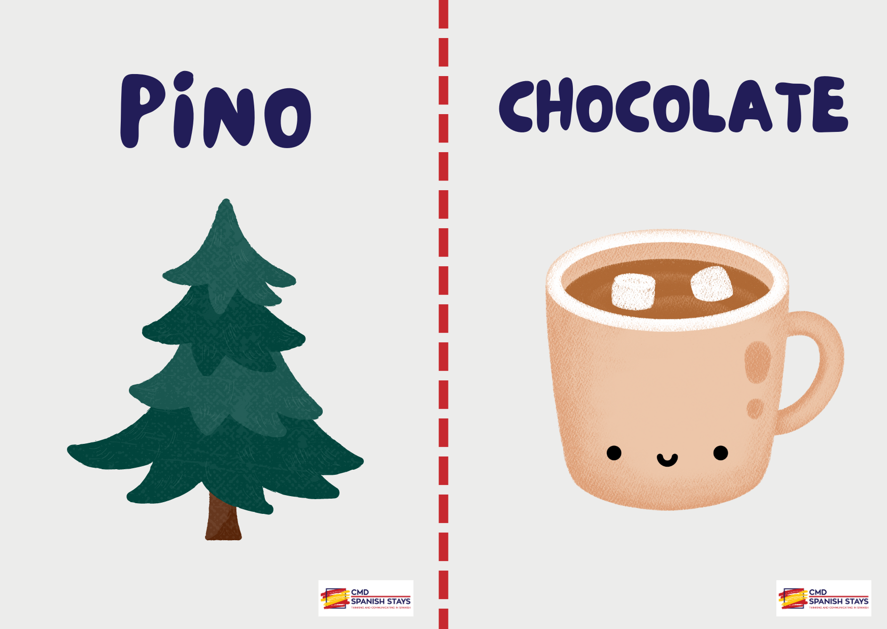 Download free Spanish teaching resources flashcards invierno