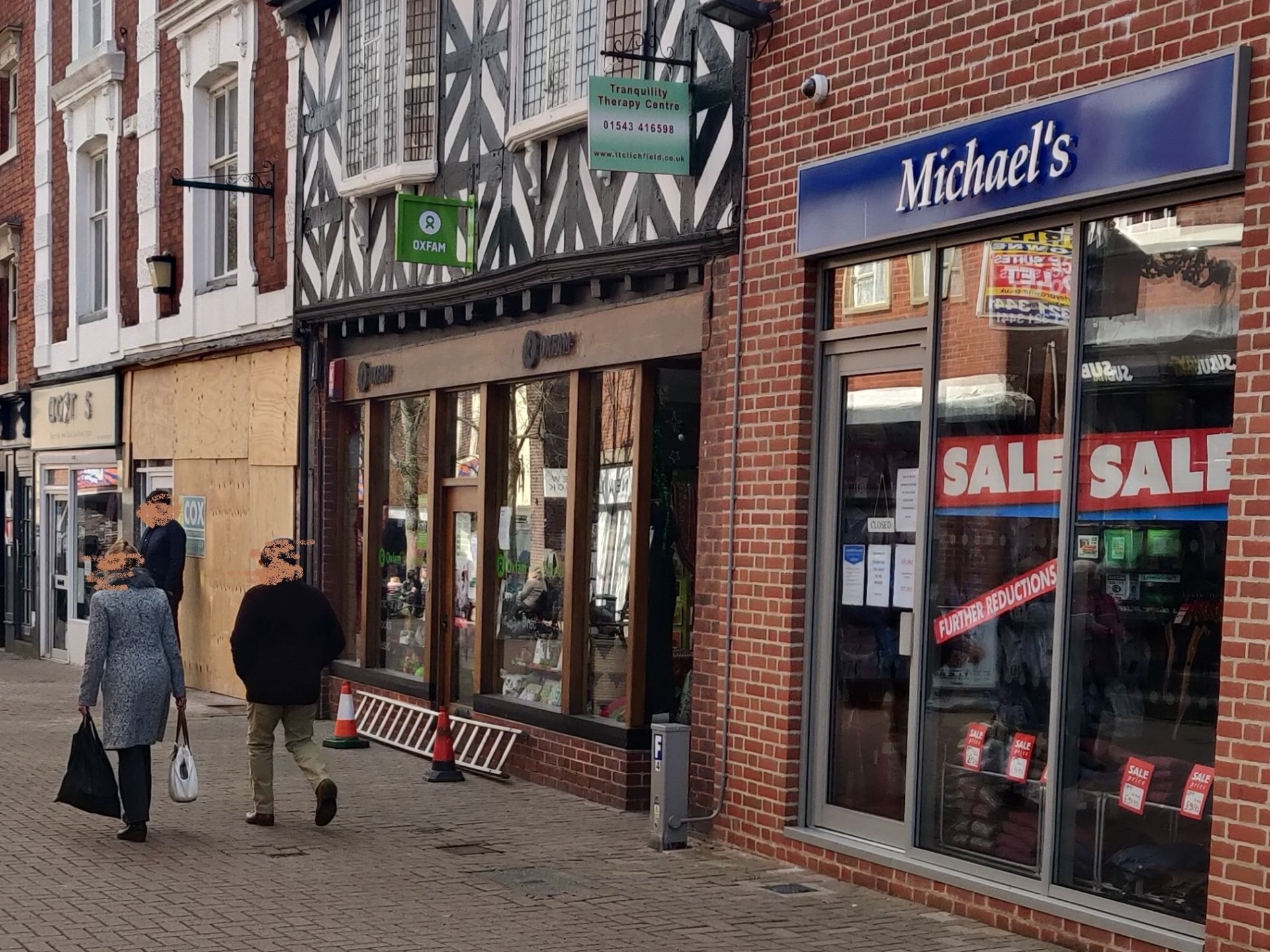 Above Oxfam shop, Market Street.  Chinese Massage Therapy