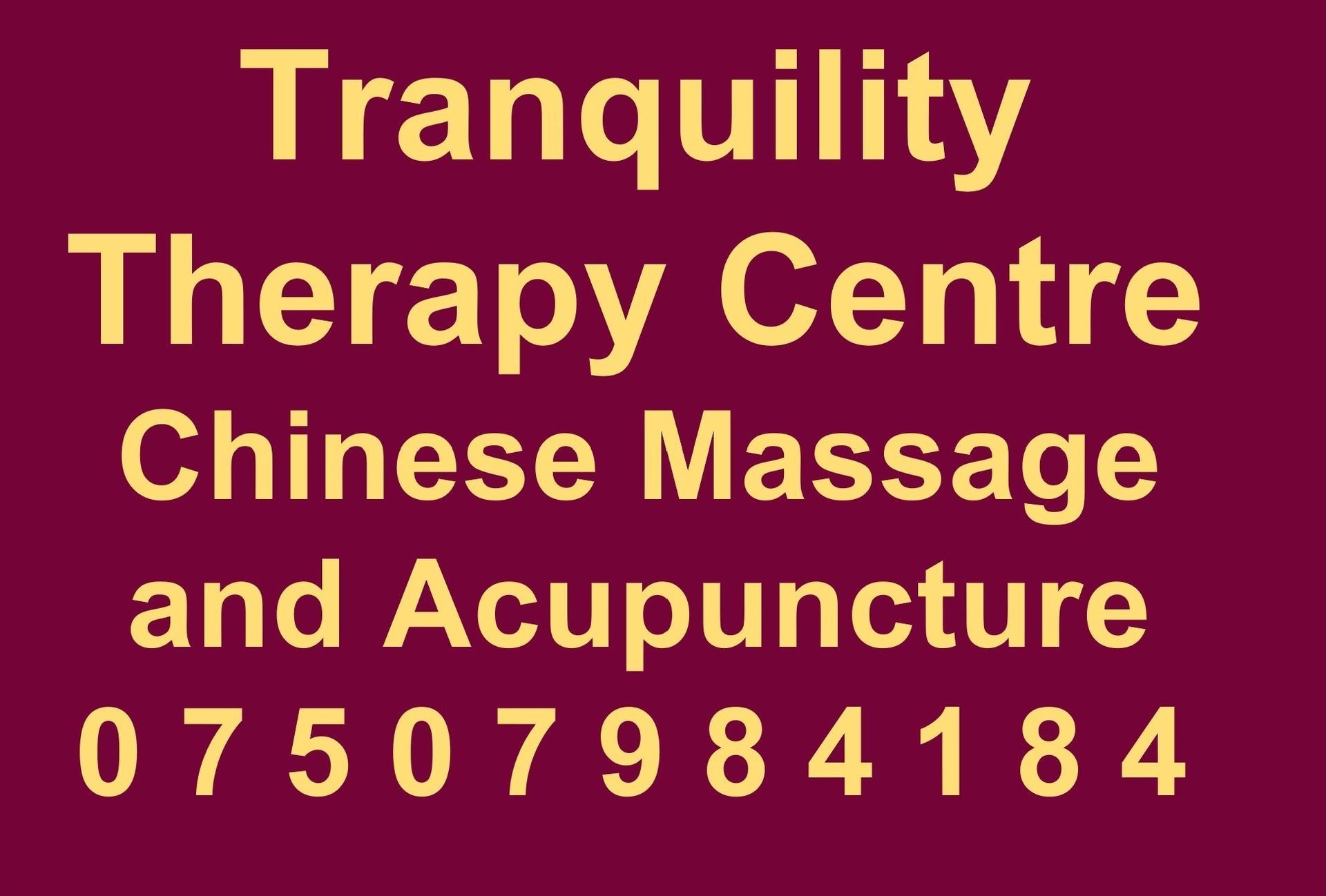 Tranquility Therapy Centre  Lichfield