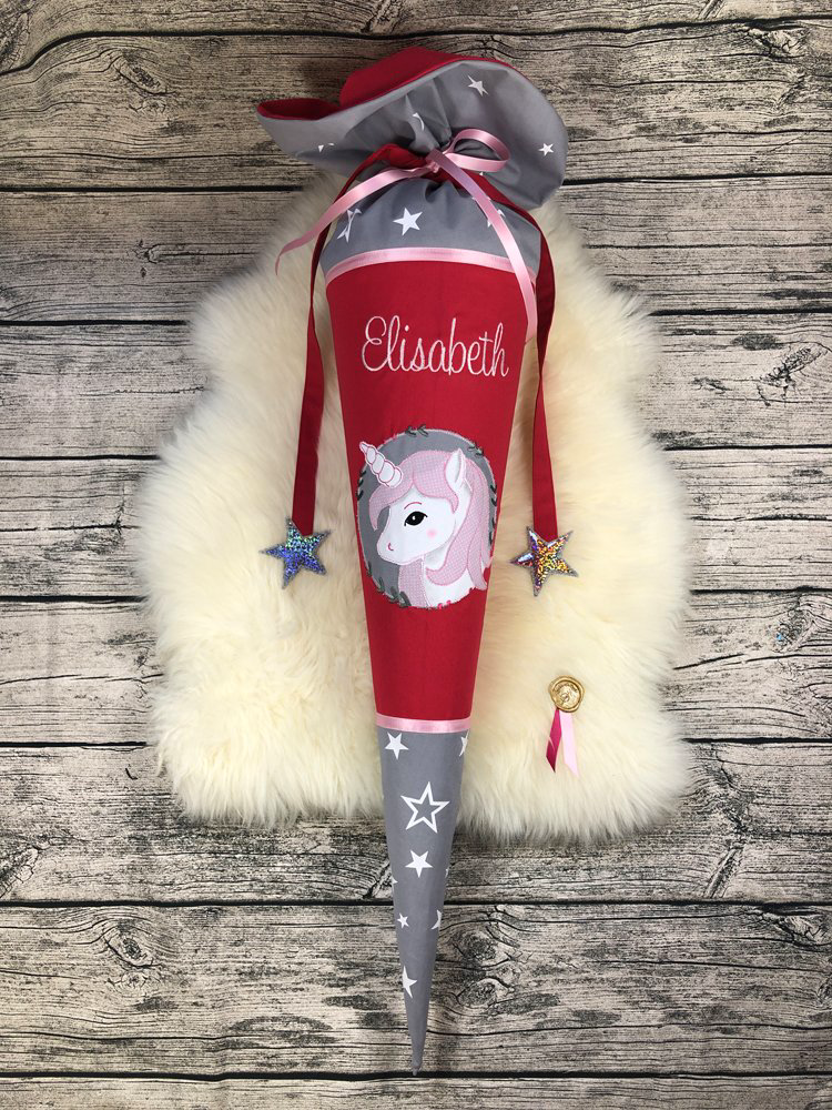 Einhorn Schultüte passend zu Ergobag Cinbärella