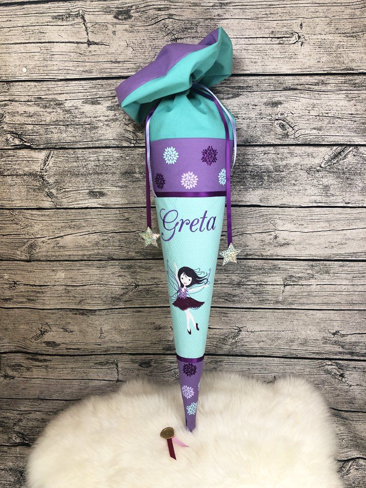 Schultüte mit einer Ballerina Elfe