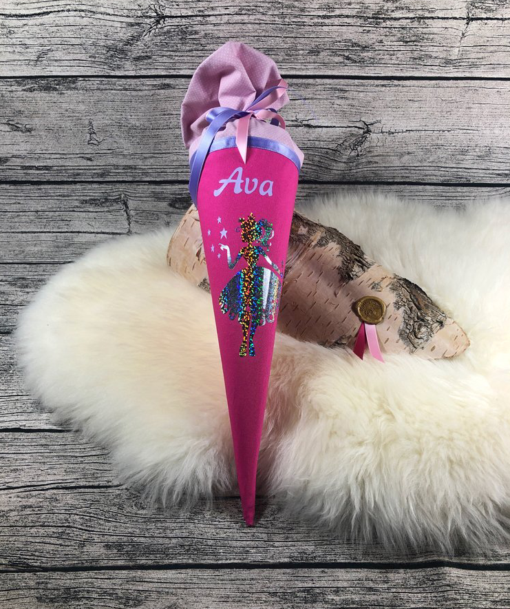 Geschwister Schultüte mit Glitzerfee