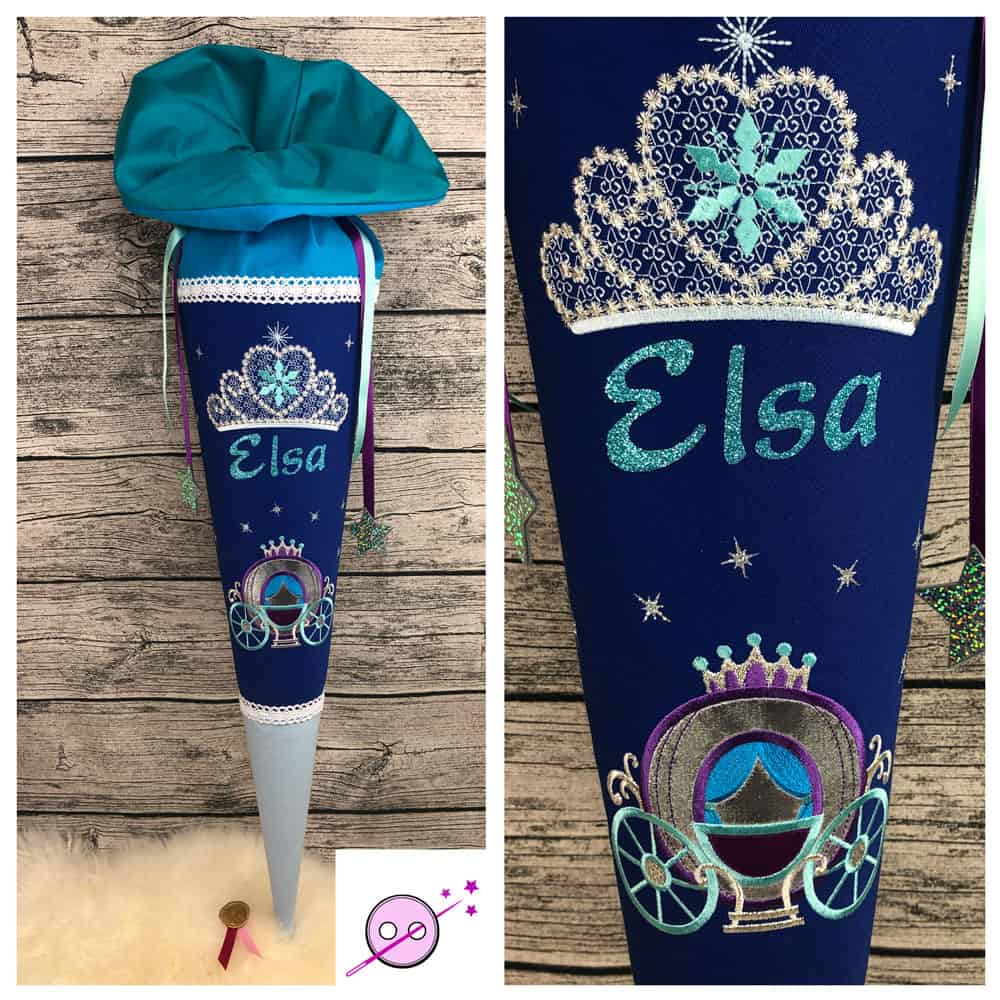 Schultüte Eiskönigin, Königin im Eis, Zuckertüte