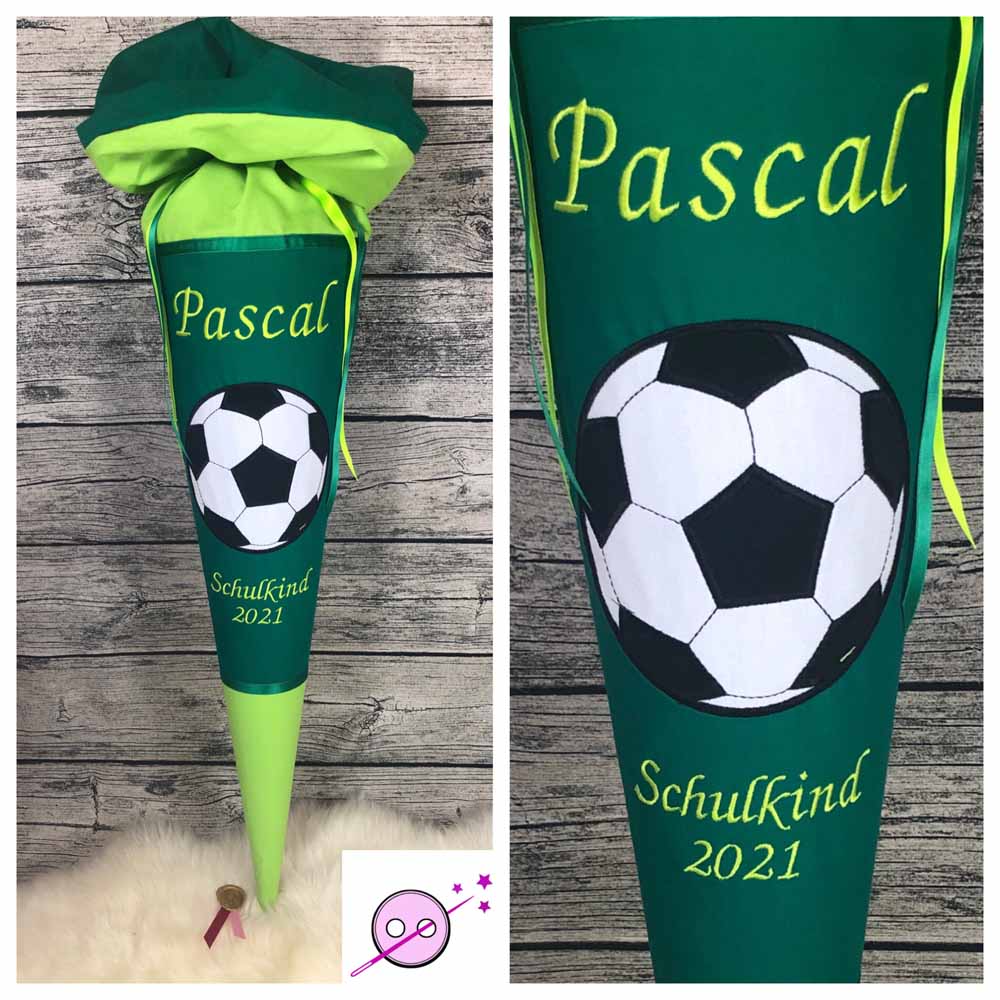 Fußball Zuckertüte in grün