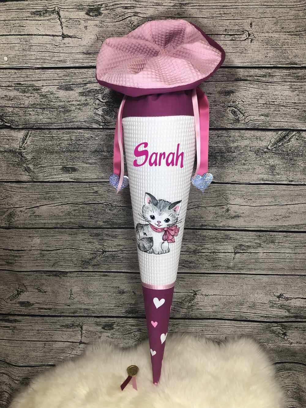 Schultüte mit Katzen Motiv
