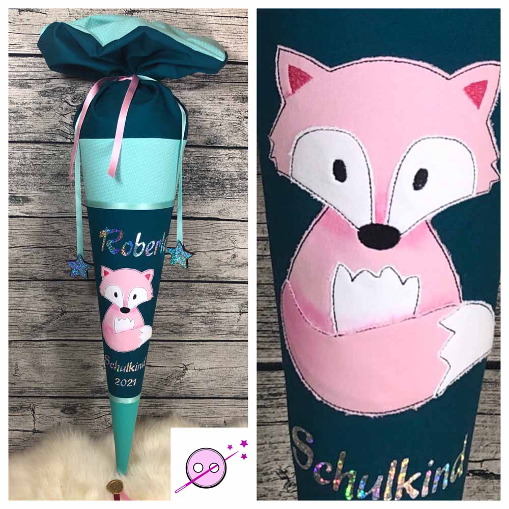 Fuchs Schultüte aus Stoff i