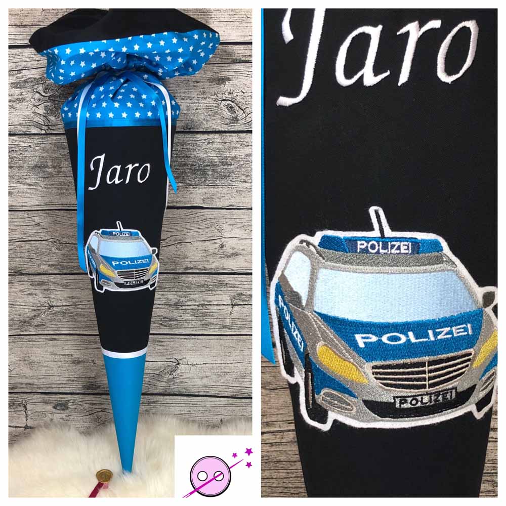 Schultüte Polizei in blau