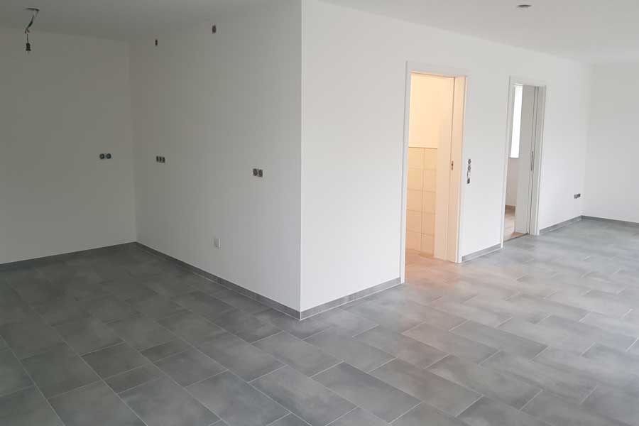 Fertiger Anbau mit Fliesen und Innenausbau in Bad Salzuflen