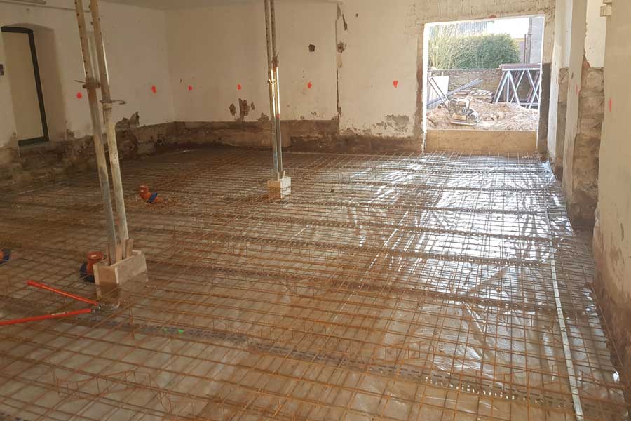 Vorbereitungen für Estrich gießen in Bad Salzuflen