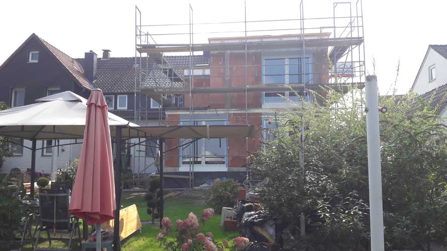 Fenster Anbau und Gerüst in Lemgo