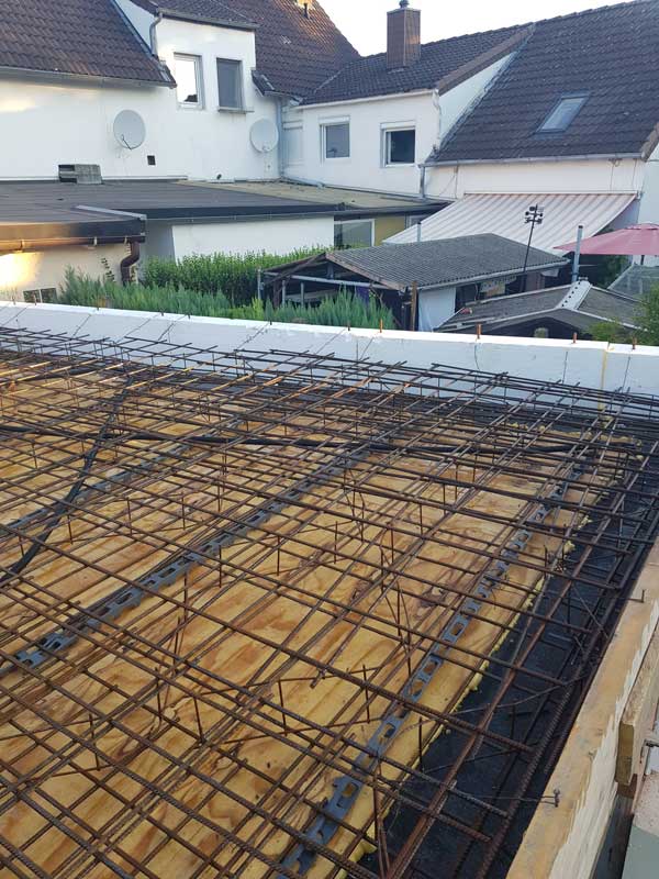 betondecke für anbau in detmold