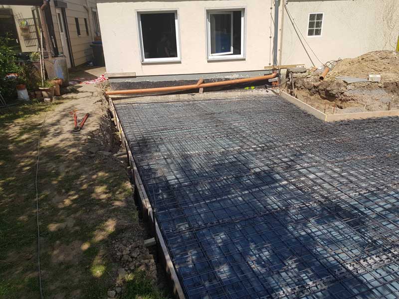 bodenplatte anbau in detmold