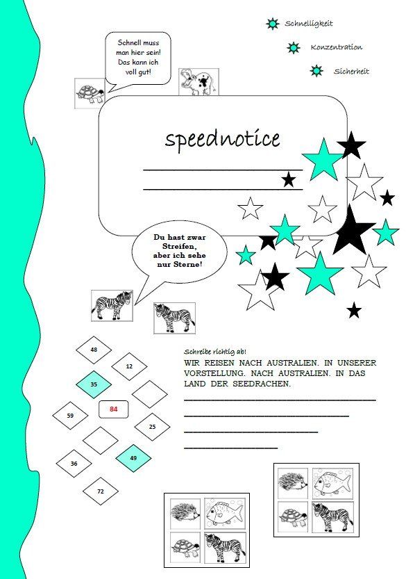 Speednotice Lernheft