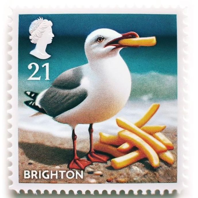 Brighton themed Graphic Art by J David Bennett the Art Rascal, Marmite, Pickle, Football, Rugby