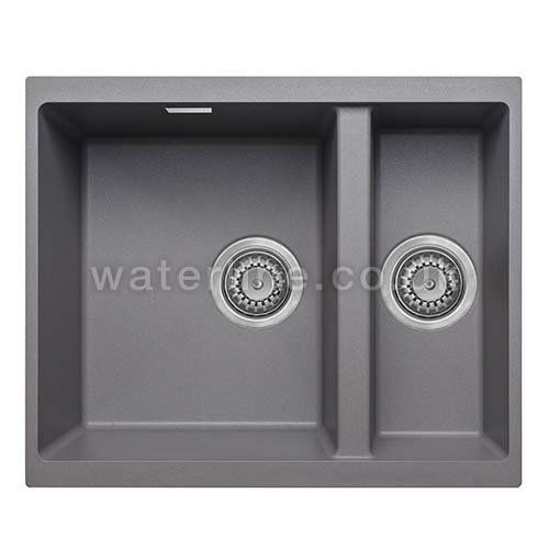 kitchen worktops sinks and taps.