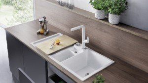 1½ bowl Blanco sink