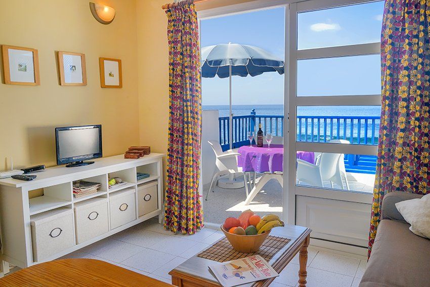 Wohnbereich La Condesa mit Blick aufs Meer
