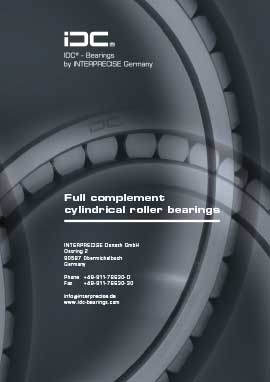 Full complement cylindrical roller bearings