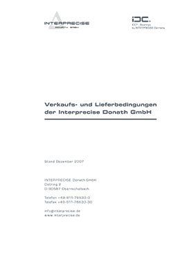 Terms of sale and delivery