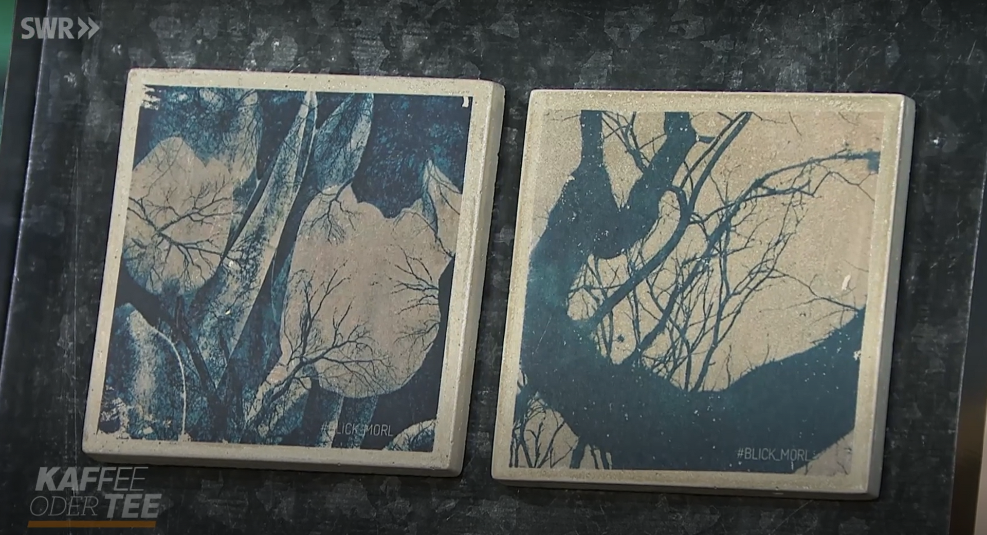 Petra Morlock BLICK_MORL beim SWR-Format Kaffee oder Tee mit BETONOBJEKTE