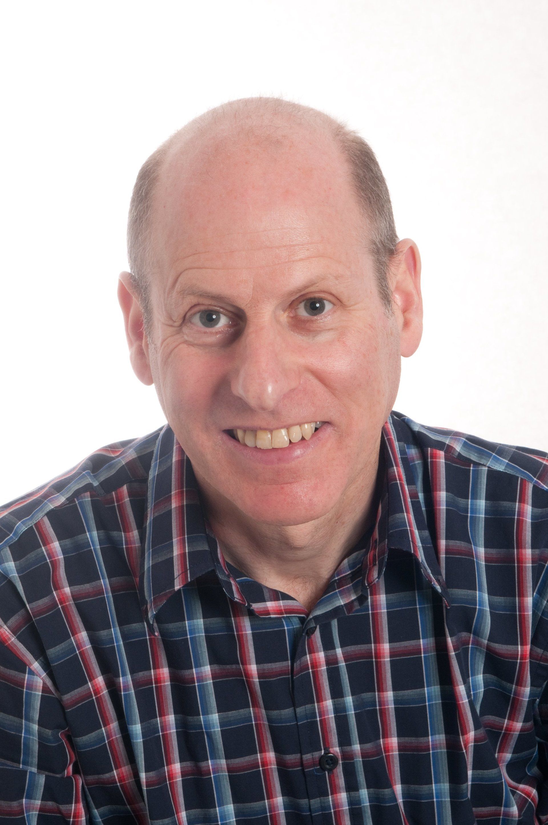 Actor and extra publicity photo against a plain white background