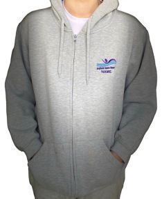 Enfield Swim Squad Grey Hoodie with logo