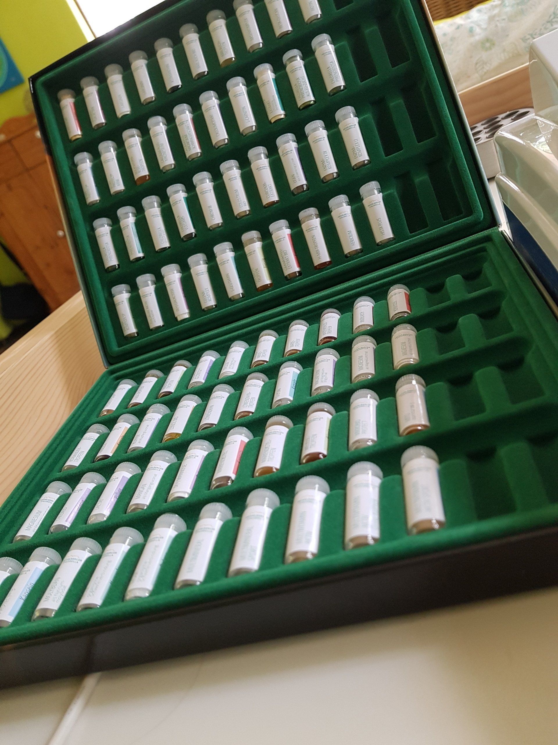 Testsatz zum Einsatz bei Allergie Bioresonanz Tests