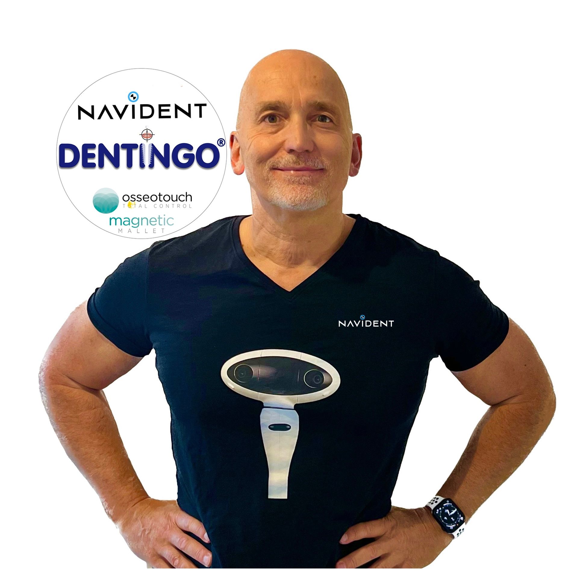 Ingo Fritz dentingo, Navident, Claronav, Magnetic Mallet, Osseotouch, Bloodstop, Prevdent