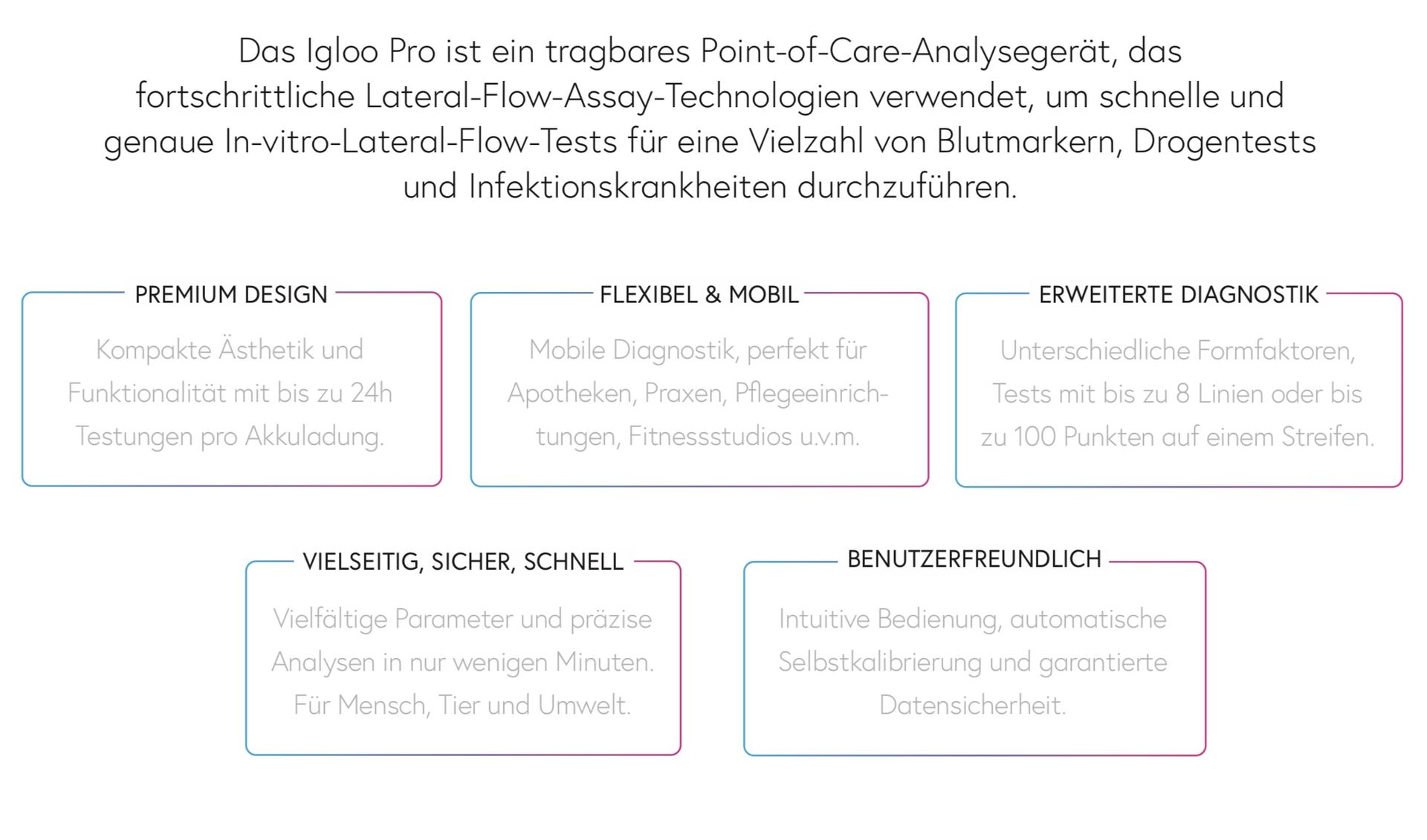 Dx365 Igloo Pro reader für Vitamin D3 und weitere Blutmarker