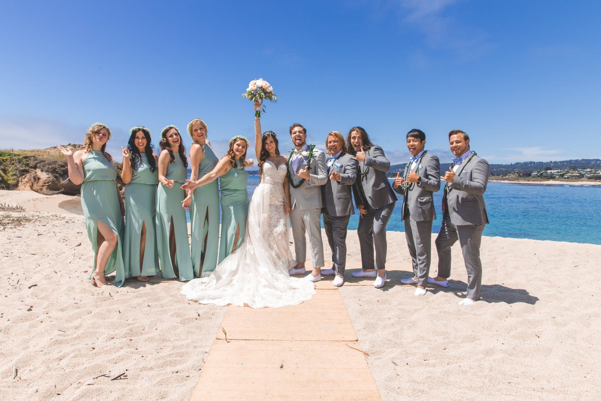 Katie & Sebastian wedding captured by California wedding photo and video team, POP Media LA, in Monterey, California.