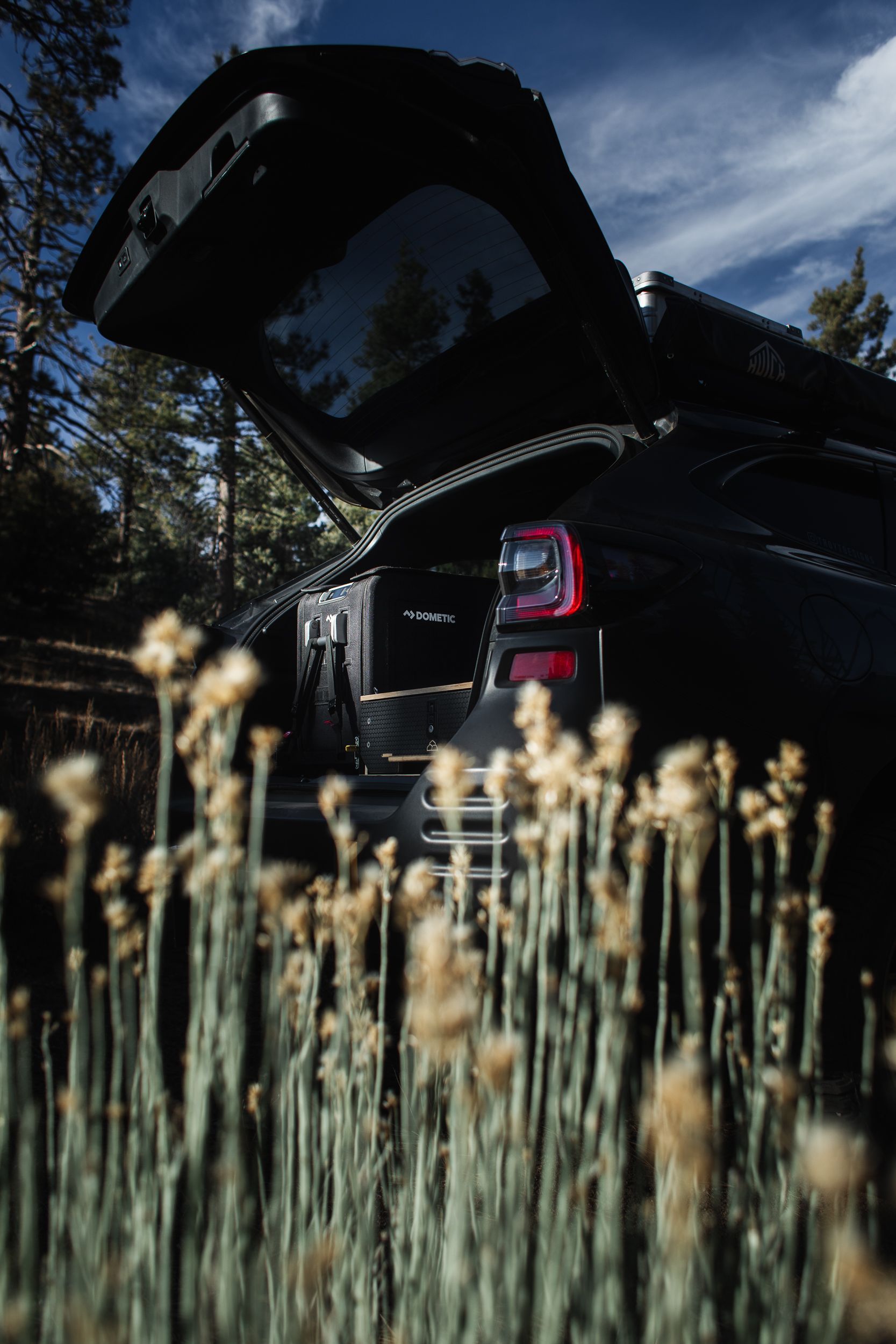 Outdoor lifestyle campaign for automotive company, Goose Gear, highlighting their new products.