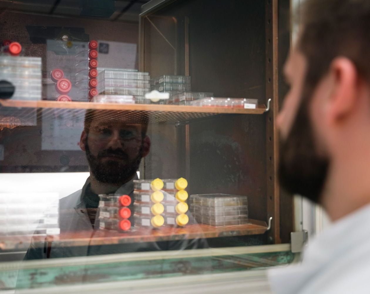 Said Kdimati im Labor Said Kdimati im Labor