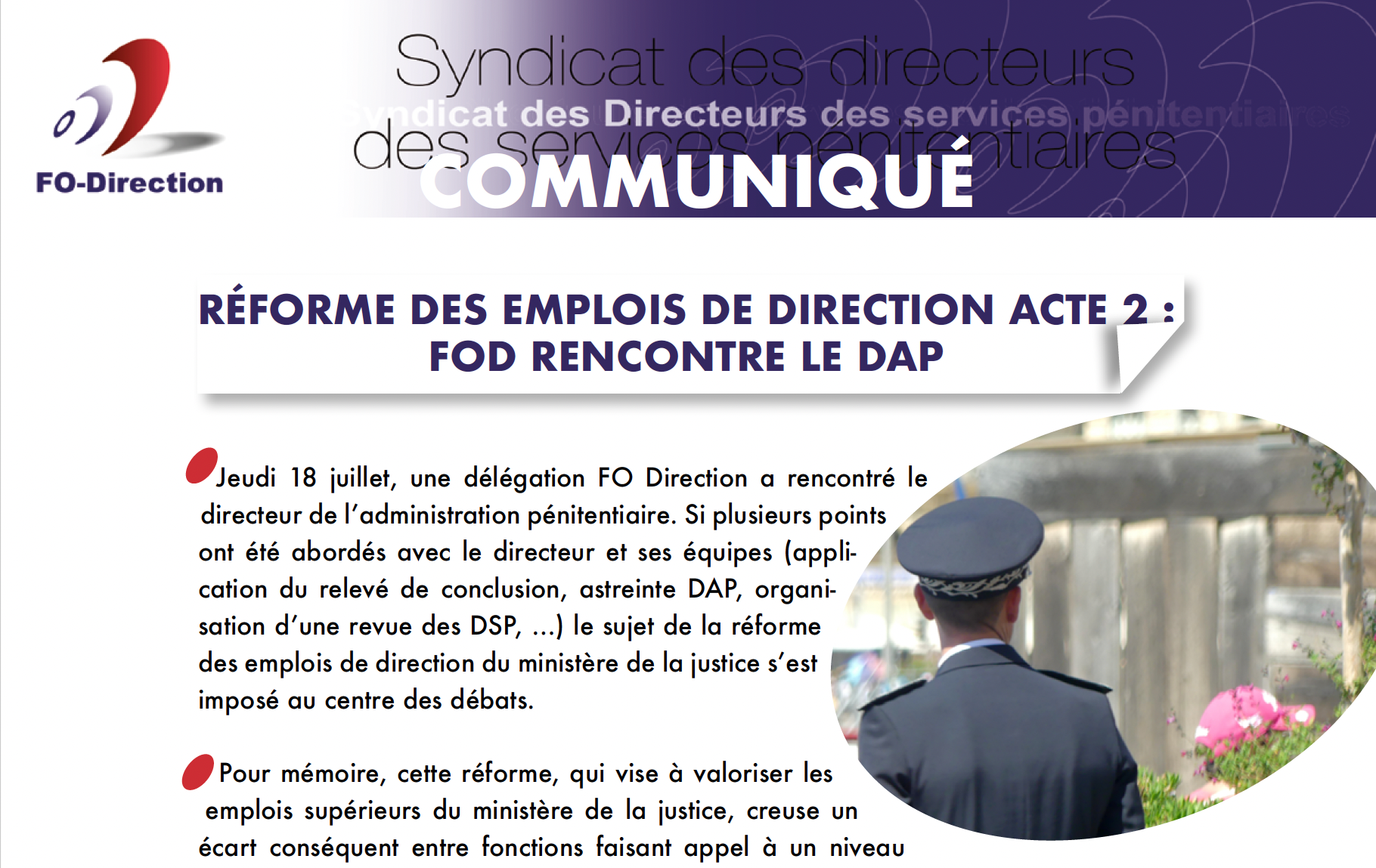 Réforme des emplois du ministère de la Justice - acte 2 Réforme des emplois du ministère de la Justice - acte 2