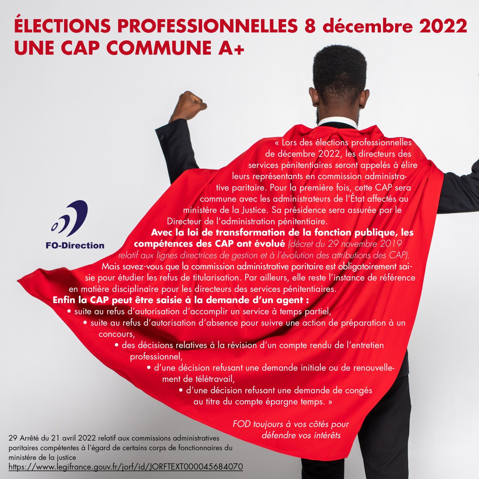 élections professionnelles 2022 CAP A+