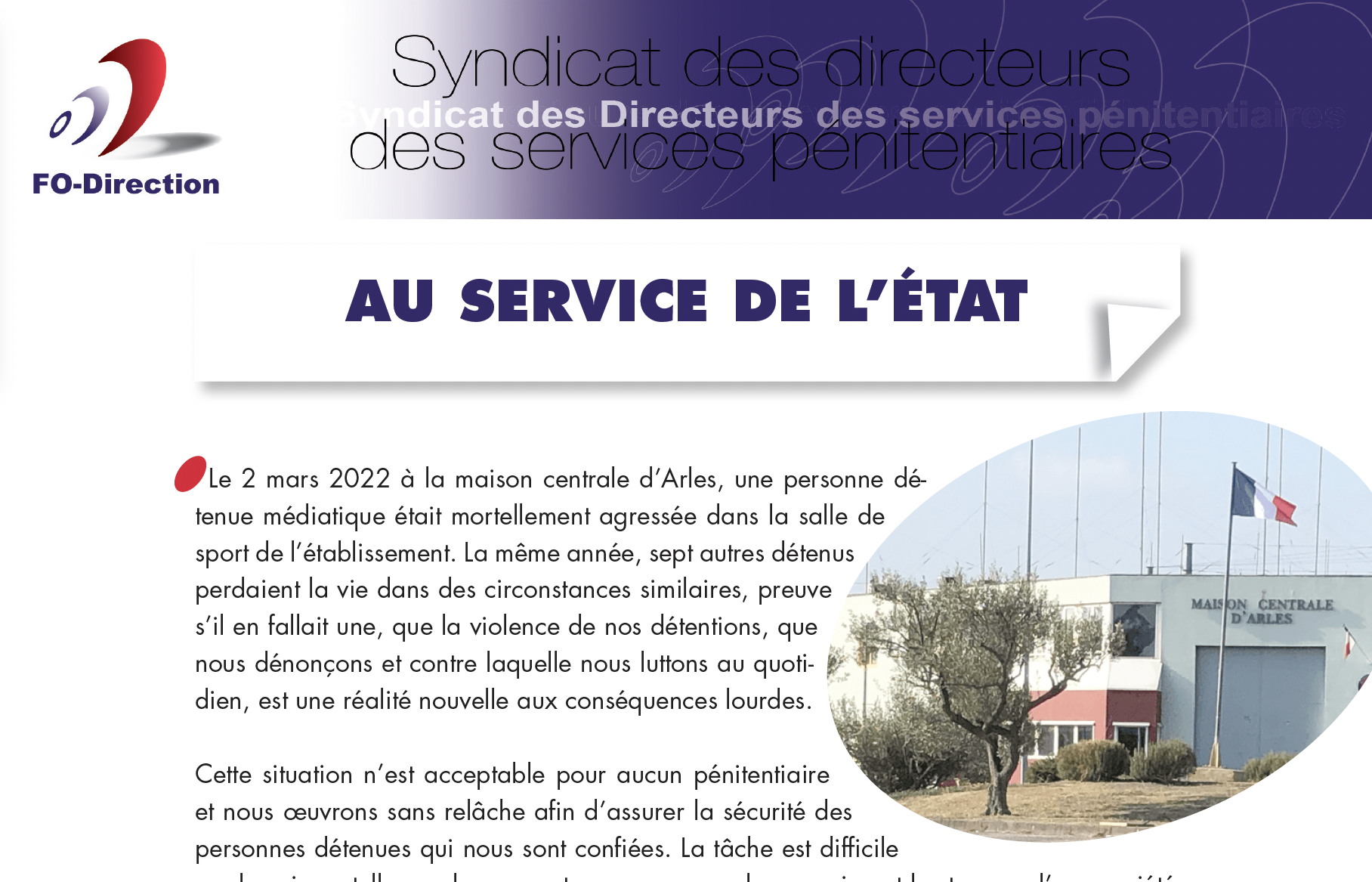 au service de l'état au service de l'état