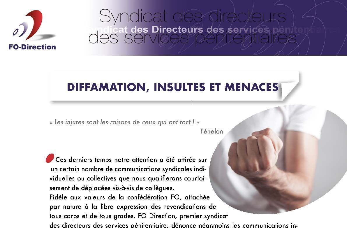 Tracts diffamatoires Tracts diffamatoires