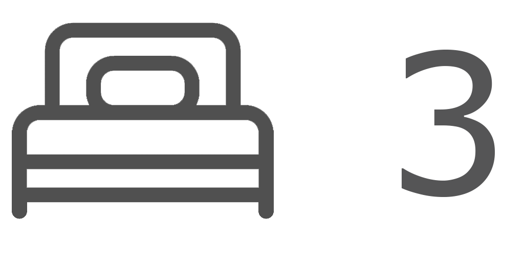 1 cama doble, 2 camas individuales 1 cama doble, 2 camas individuales