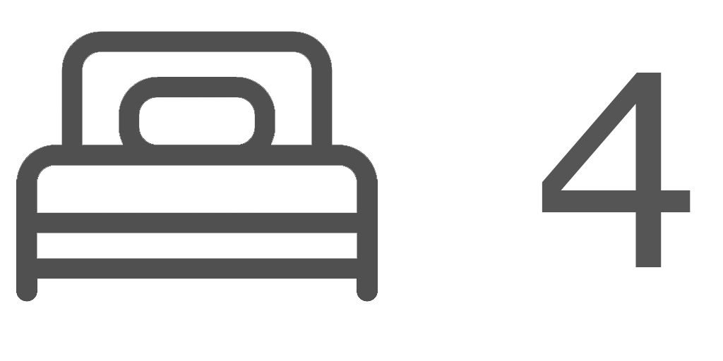 1 cama doble, 2 camas individuales, 1 sofá cama 1 cama doble, 2 camas individuales, 1 sofá cama