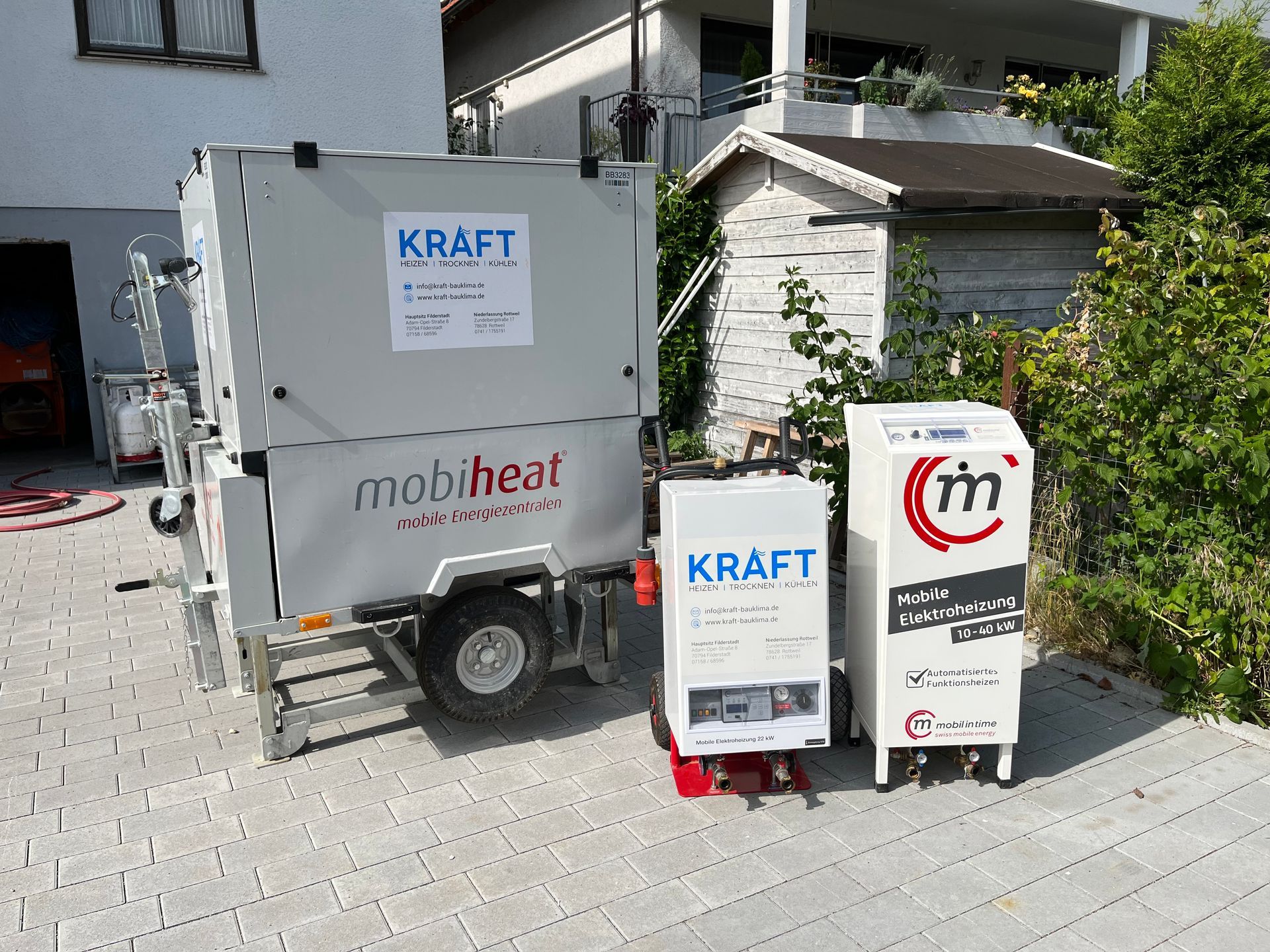 Hotmobil, mobile Heizzentrale, mob. Heizzentrale
