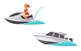 Sportbootführerschein: SBF Binnen, Motorboot- / Jetskifahren
auf Binnengewässern