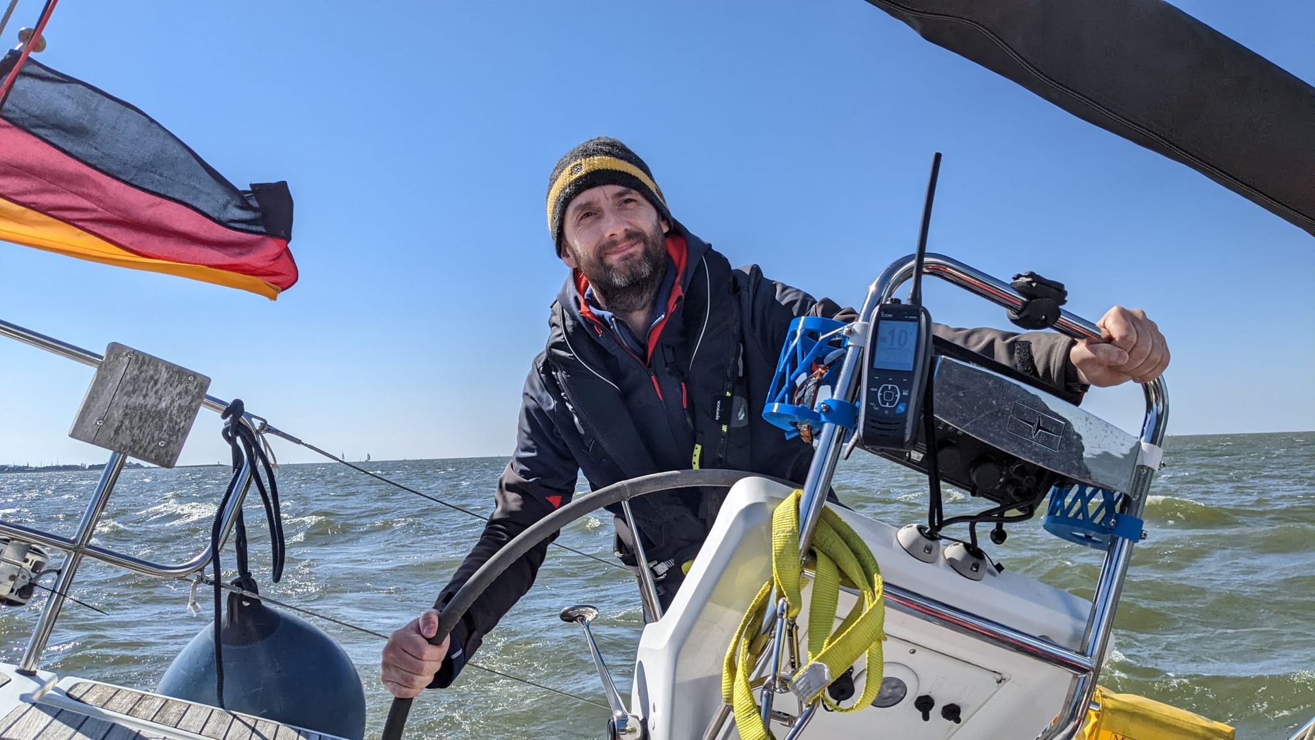 Skipper an Bord sein nach erfolgreicher Prüfung