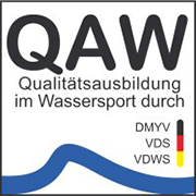 Logo QAW-Siegel - Qualitätsausbildung im Wassersport