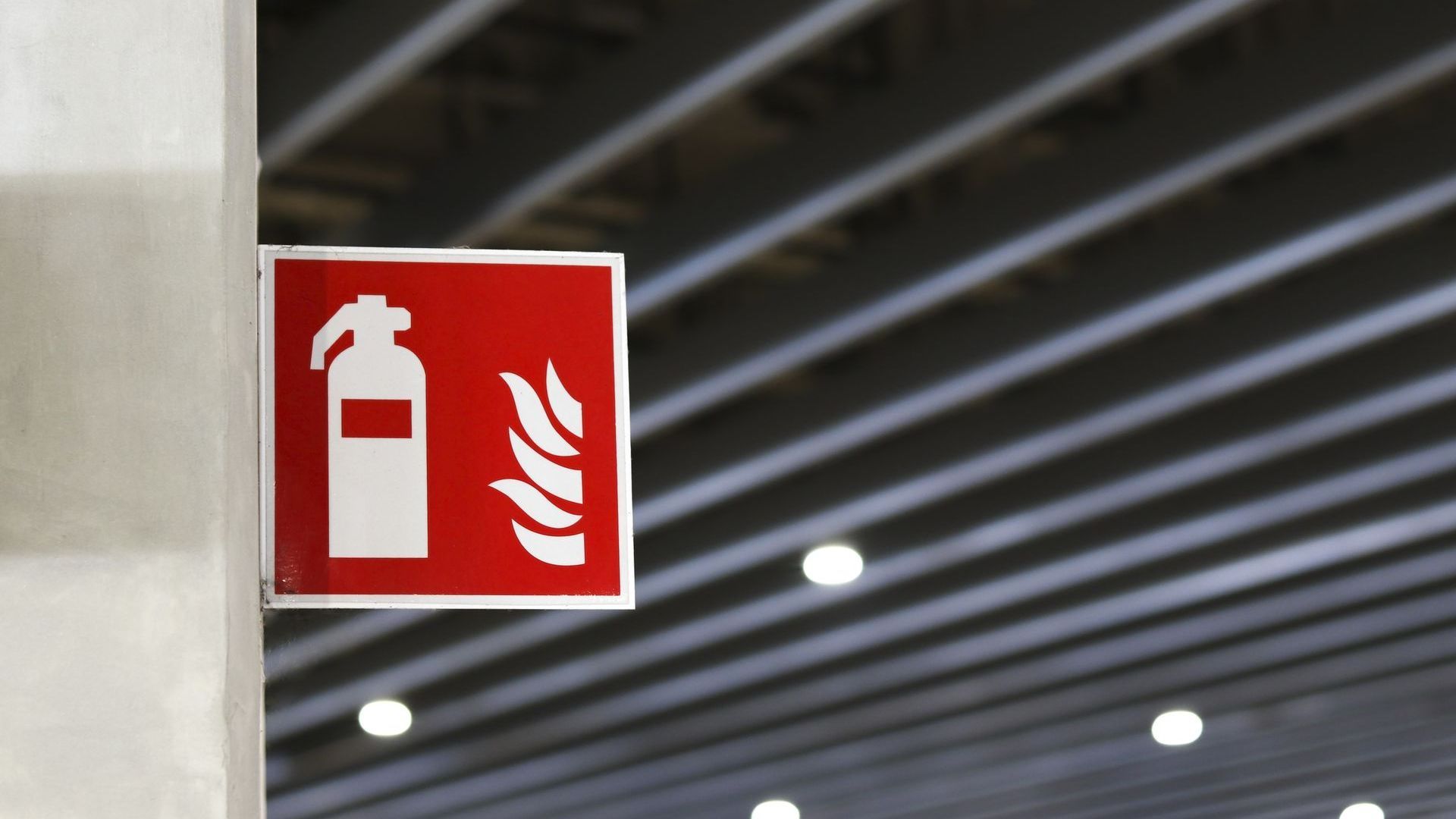 Verkauf Feuerlöscher Symbolschild