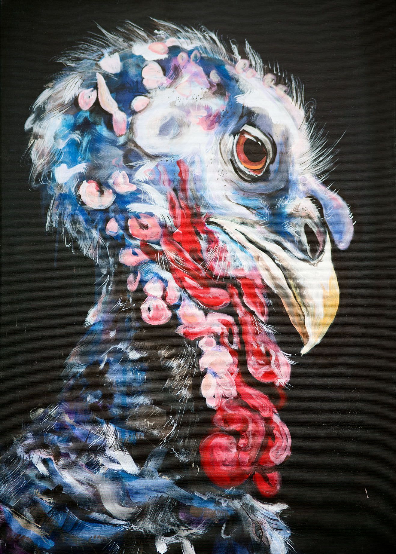 Dirk: Mit jedem Pinselstrich entdecke ich neue Charakterzüge – schrullig, wachsam, charmant.