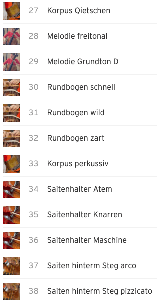Die MOMENTUM-sound library – eine Sammlung vom Klängen entstanden mit dem Cello.