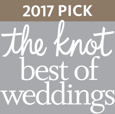 The Knot Best of Weddings 2017 Pick award, recognizing excellence in bridal services.