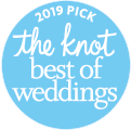 The Knot Best of Weddings 2019 Pick award, recognizing top-rated wedding professionals.