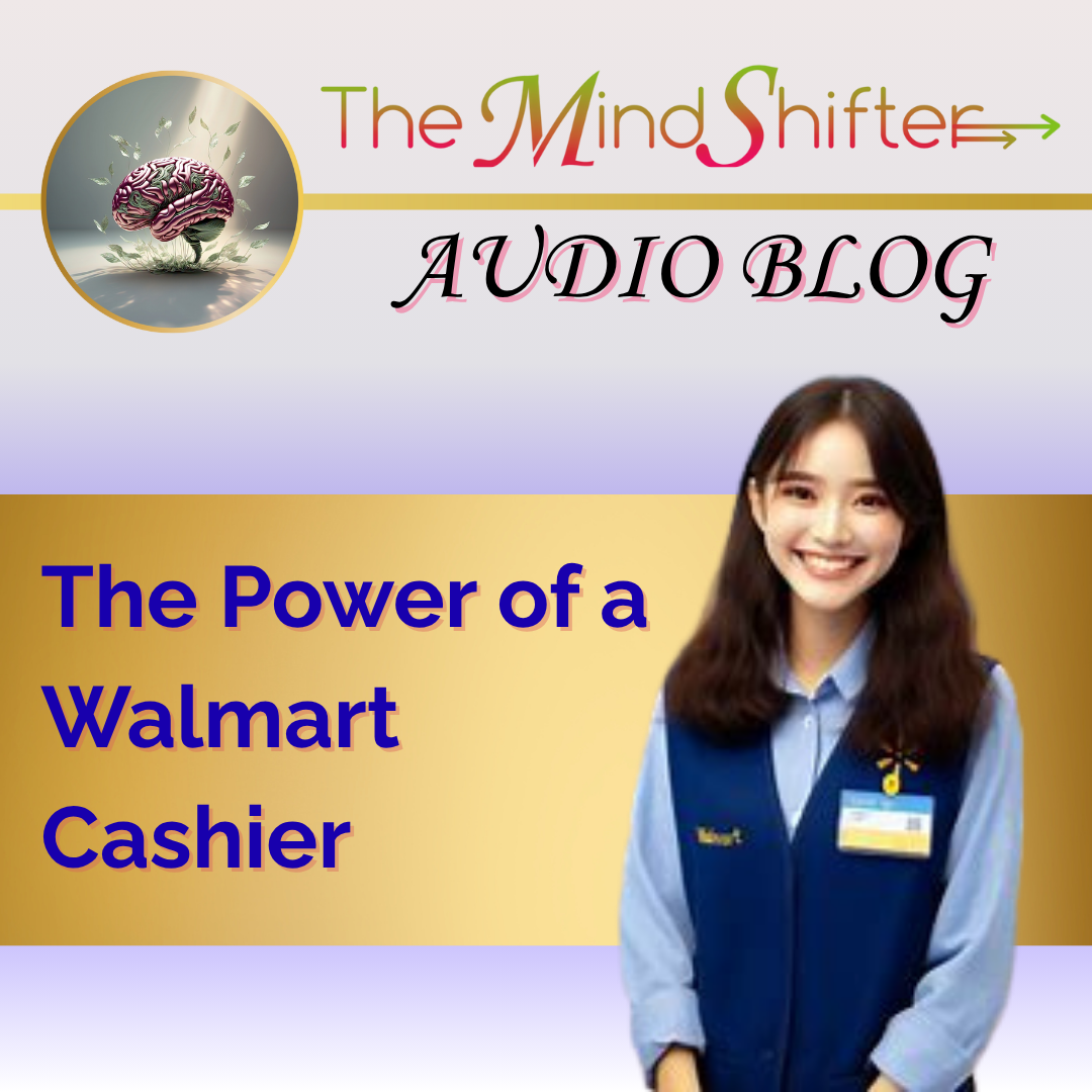 Walmart cashier symbolizing the power of kindness