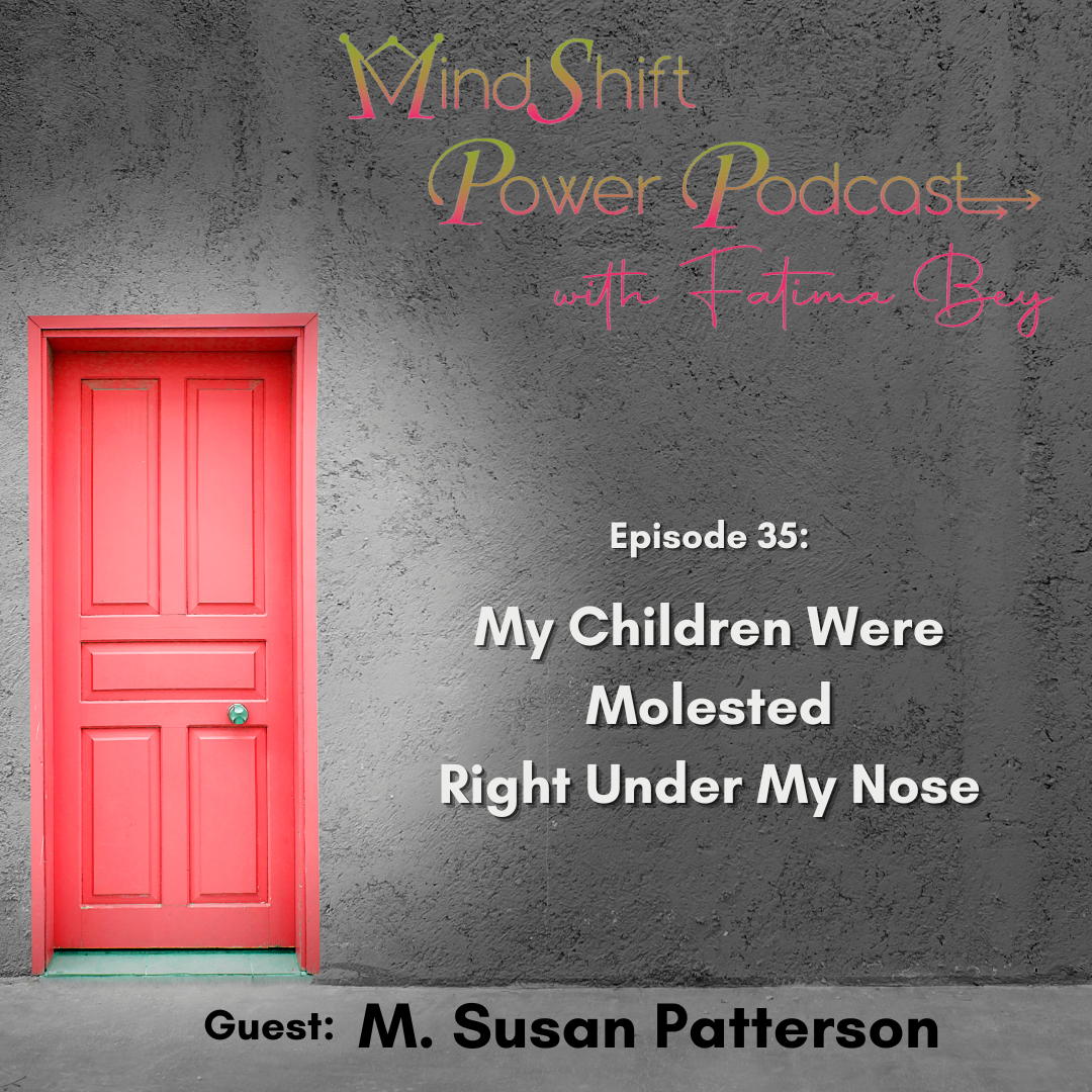MindShift Power Podcast Episode 35 cover featuring a textured gray wall with a bright red door on the left. Episode title reads