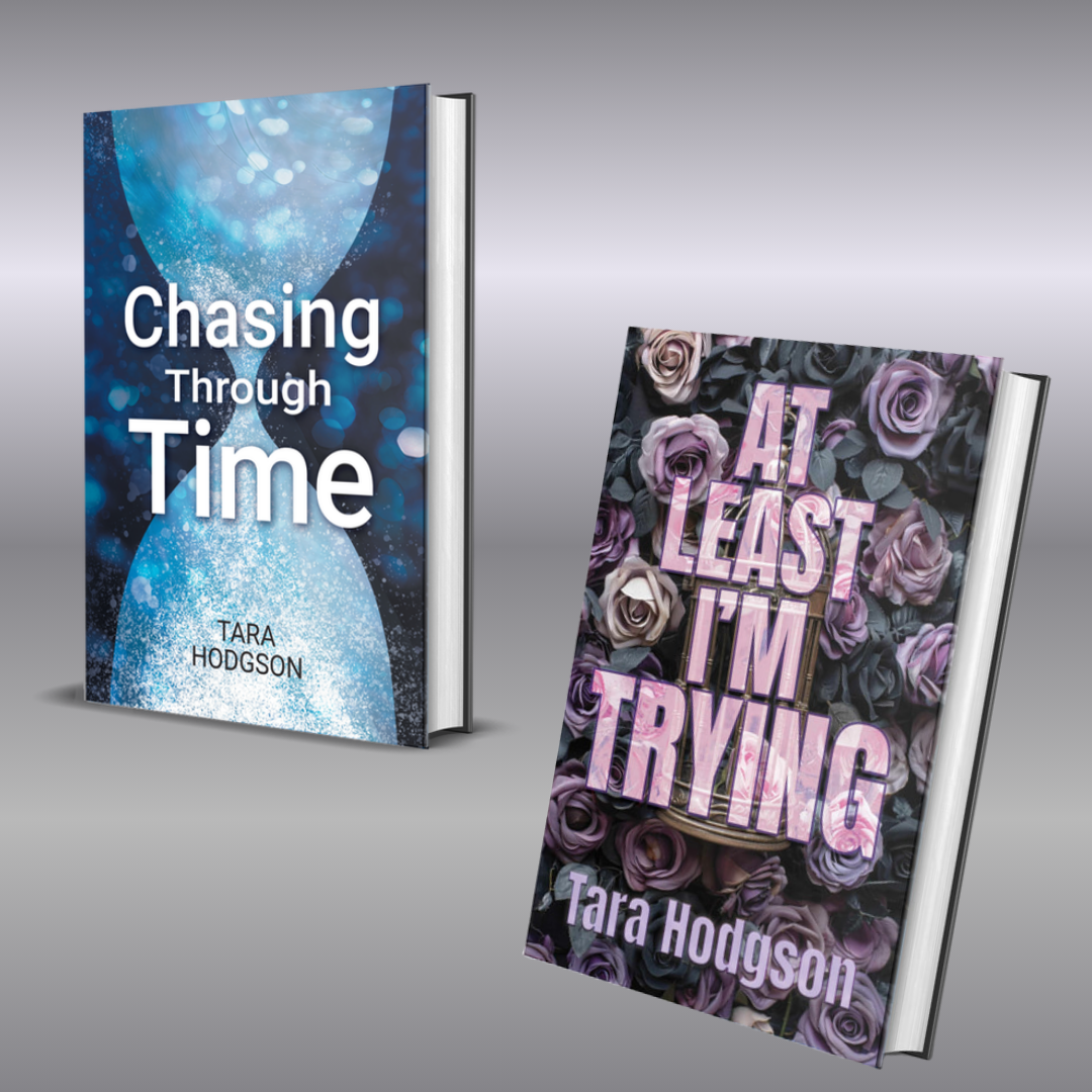 Two books by author Tara Hodgson. Left: